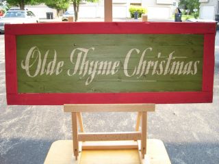Rustic Wood Country Christmas Sign - Olde Thyme Christmas