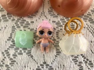 Lol Surprise Doll Lil Sisters Lil Crystal Queen Series 2 Ultra Rare
