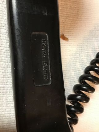 Rare Vintage 1950s WESTERN ELECTRIC C/D 500 3 - 53 BLACK Rotary Desk Phone 2