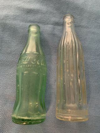 2 Coca Cola Bottles Key West Florida Vintage Very Rare