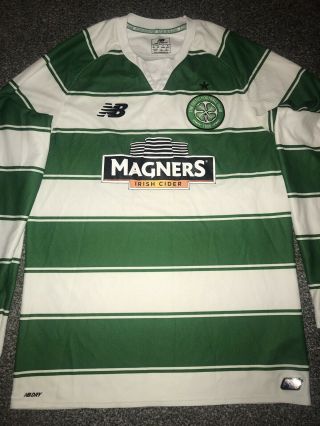 Celtic Home Shirt 2015/16 Long Sleeved Small Rare