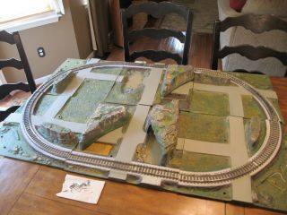 1964 A.  C.  Gilbert American Flyer All Aboard 6 Panel Train Track Layout Set Rare