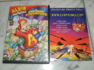 Alvin And The Chipmunks - The Chipmunk Adventure Dvd & Cd 2008 Rare Oop