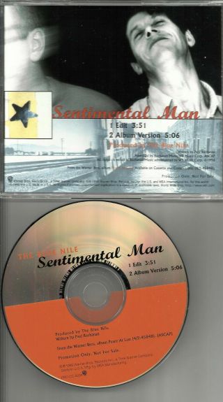 The Blue Nile Sentimental Man W/ Rare Edit Radio Promo Dj Cd Single 1996