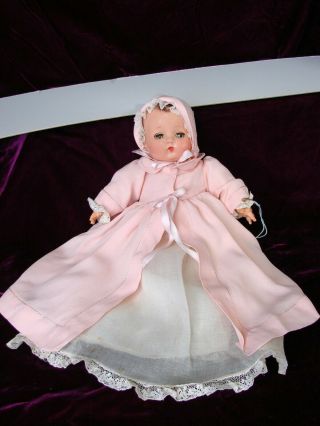 Adorable Vintage Effanbee Patsy Baby Gown,  Coat And Hat