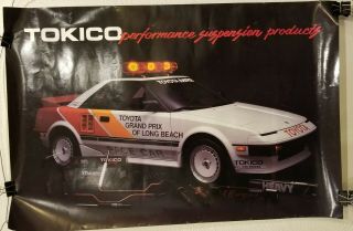Toyota Long Beach Grand Prix Tokico Advertising Vintage 20 " X 30 "