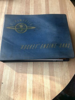 1951 Oldsmobile Rocket Engine Feature Dealer Album Rare