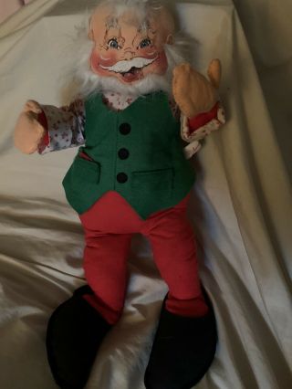 Vintage Annalee Doll 18 " Christmas Santa 1981