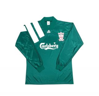 Liverpool F.  C 1991 - 1992 Away Shirt Long Sleeve Rare 90s Vintage