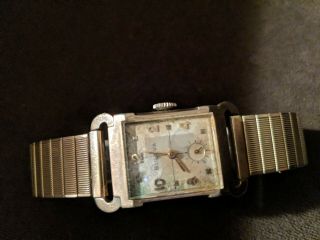 Vintage Bulova 10kt Gold Filled Watch & Band,  Antique Men 