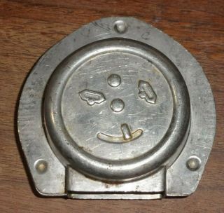Very Rare Vintage Alarm Clock Candy Chocolate Metal Mold 3