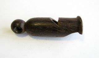 Antique Old Vintage 19th Century Primitive Whistle From The Wood