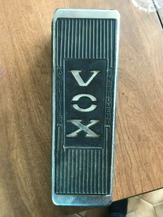 Rare Vintage Vox V846 Wah Effects Pedal Sepulveda Ca Tdk Inductor
