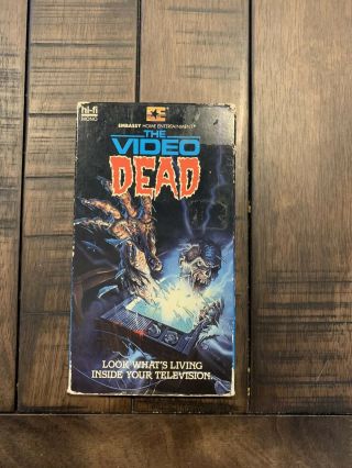 The Video Dead Vhs Rare Horror Not Big Box