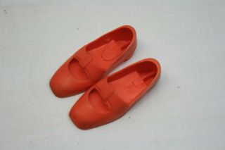 Vintage Chrissy Doll Orange Heeled Shoes Cm9982 &3 Soft Plastic