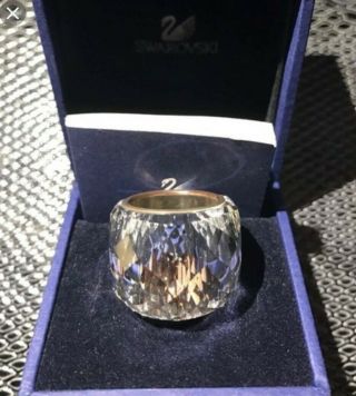 Swarovski Nirvana Clear Crystal Ring Size 58 Collectors Rare