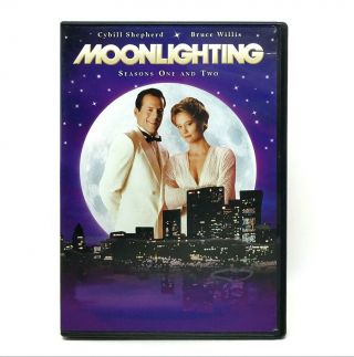 Moonlighting: The Complete Seasons One And Two 1 2 Very Good 6 - Disc Dvd Set Rare