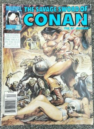 Savage Sword Of Conan 193 Marvel Comics Australian Price Variant Rare