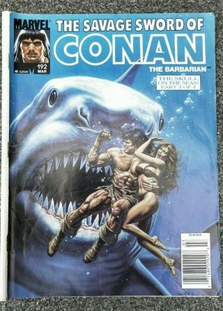 Savage Sword Of Conan 192 Marvel Comics Australian Price Variant Rare