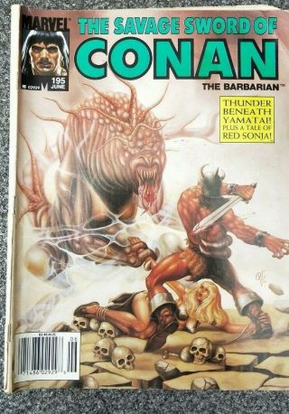 Savage Sword Of Conan 195 Marvel Comics Australian Price Variant Rare