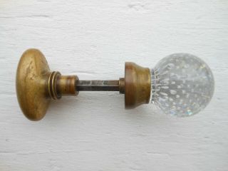 Antique Pairpoint Art Glass Controlled Bubble Door Knob - Architectural Salvage