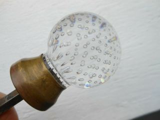 Antique Pairpoint Art Glass Controlled Bubble Door Knob - Architectural Salvage 3