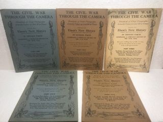 Five Antique 1912 Volumes The Civil War Through The Camera Parts 1 Through 5