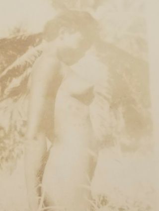 Rare 1930s B&w Photo Of A Nude Asian Guinea Woman Native
