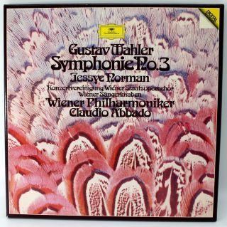 [mint 2 Lp Set] Gustav Mahler Symphonie No 3 Rare,  Wiener Philharmoniker,  Abbado