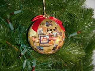Rare Walt Disney World Celebrating 40 Years Of Magic 2011 Christmas Ornament