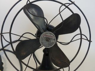Peerless Antique Electric Fan Brass Blade Vintage Old Type BA 3 USA 110 Volts 2