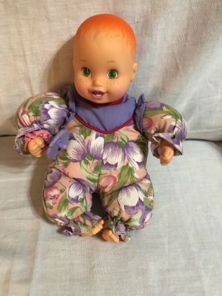 Vintage 1999 Kinder Garden Babies 10” Doll Plush Body Euc