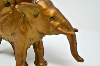 Antique French Vantines Art Deco Elephant Incense Burner 1920s All Gold 2