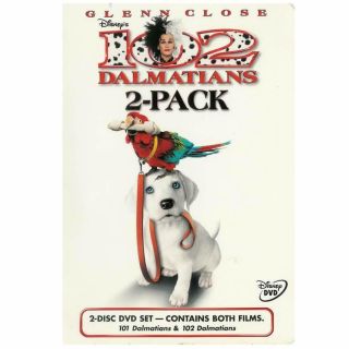 101 Dalmatians & 102 Dalmatians Dvd Disney 2 - Disc Set Rare All Star Casts