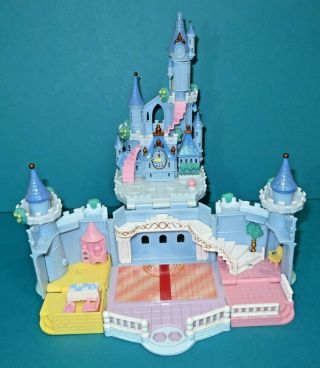 Disney Polly Pocket Flaw Cinderella Blue Castle Only No Figures Vintage Bluebird