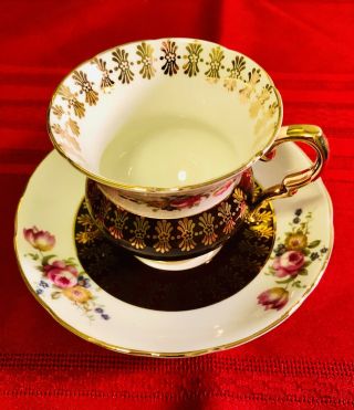 Vintage Royal Stafford Teacup & Saucer Fine Bone China England