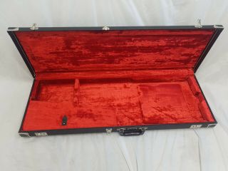 Rare 1990s Fender Stratocaster Telecaster Hardshell Case Red Interior