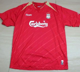 Liverpool 2005 2006 Home European Shirt Rare Reebok Carlsberg (xl)