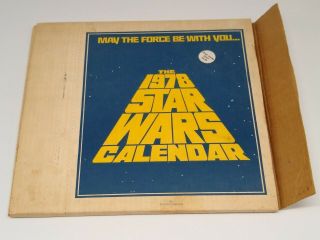 Rare Vintage The Star Wars 1978 Calendar Ballantine Books Mailer And Calendar