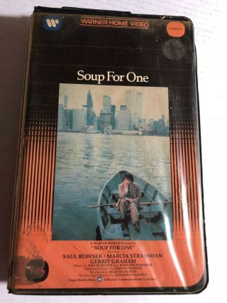 Soup For One,  Saul Rubinek,  Marcia Strassman,  Vhs,  Clam Shell 1982,  Rare