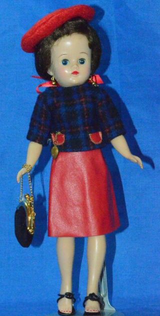 Vintage 10.  5 " Vogue Jill Doll Blw Ml And Stand