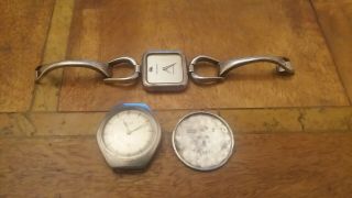 2 Vintage Sterling Silver Watches For Repair Old England & Prestige