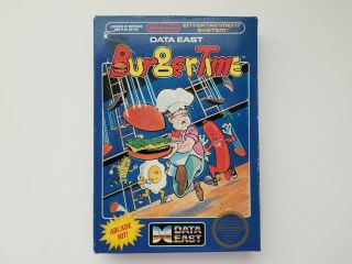 Burgertime (1987) Box Only / Rare Hangtab 5 - Screw Non Rev - A Version