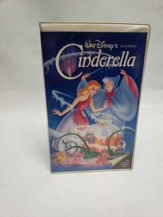 Rare Cinderella Walt Disney Vhs Black Diamond Classic 1988 Movie 410