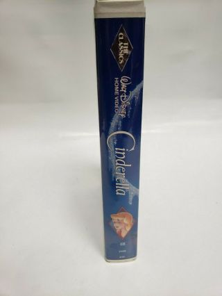 RARE Cinderella Walt Disney VHS Black Diamond Classic 1988 Movie 410 3