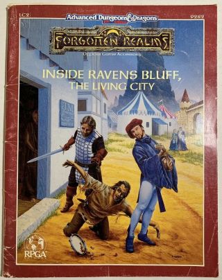 Ad&d 2nd Ed Inside Ravens Bluff The Living City Tsr 1990 Rare 9282