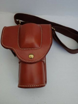 RARE Brown Leather DSLR Camera Holster SKYTOP TRADING COMPANY 3