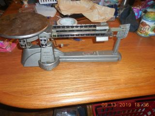 Vintage Ohaus Triple Beam Balance Scale Made In U.  S.  A.  Usa Rare Weights Science