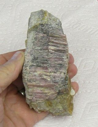 Large Mineral Specimen Of Rubellite,  Tourmaline From Oxford Co. ,  Maine