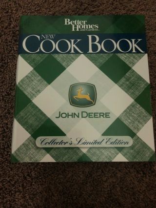 Better Homes And Garden John Deere Cook Book Collectors Edition Limited/rare